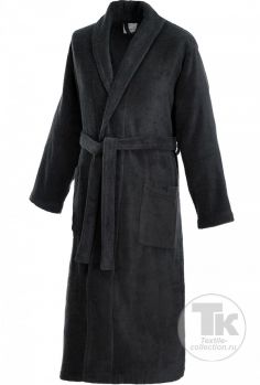 Махровый халат Christian Fischbacher, с воротником шалька, цвет антрацит, унисекс