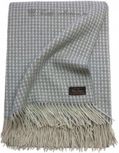 Плед серый с вафельным узором Glen Saxon, Шотландия