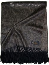 Плед из кашемира Glen Saxon Paisley 036 mink, Шотландия